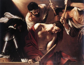 Caravaggio Painting - La coronación de espinas 1 Caravaggio